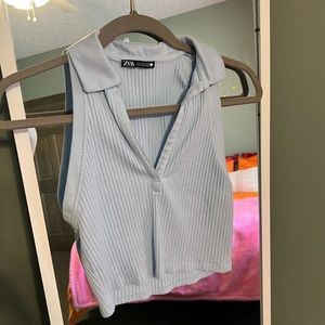 Zara collared tank top